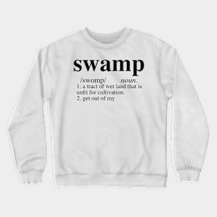 Swamp Dictionary Funny Ogre Crewneck Sweatshirt